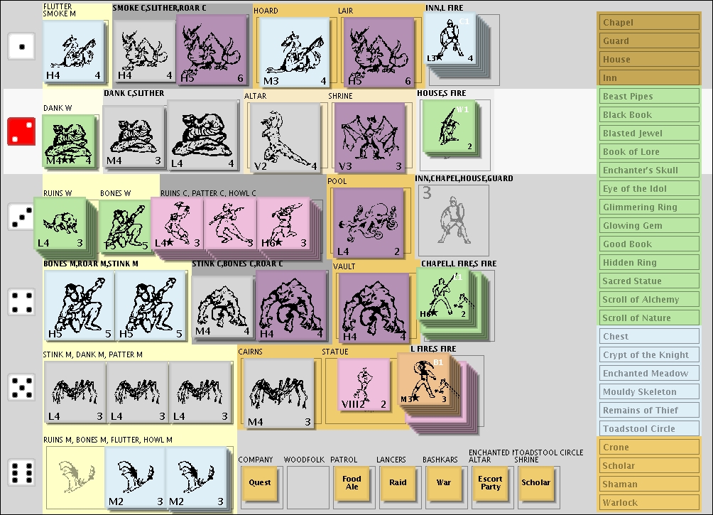 Treasure Setup Card
